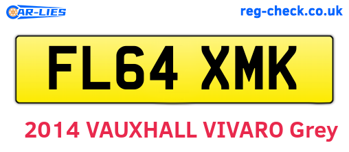 FL64XMK are the vehicle registration plates.