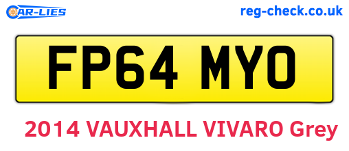 FP64MYO are the vehicle registration plates.