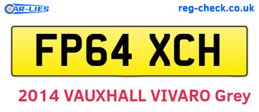 FP64XCH are the vehicle registration plates.