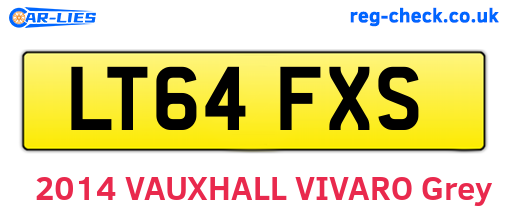 LT64FXS are the vehicle registration plates.