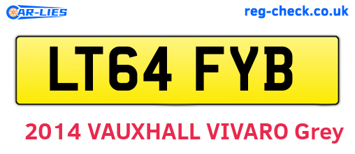 LT64FYB are the vehicle registration plates.