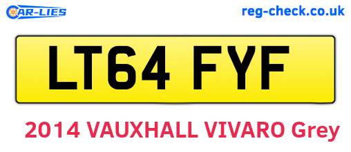 LT64FYF are the vehicle registration plates.