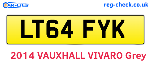 LT64FYK are the vehicle registration plates.