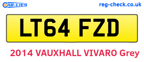 LT64FZD are the vehicle registration plates.