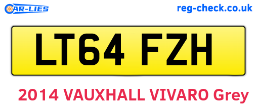 LT64FZH are the vehicle registration plates.