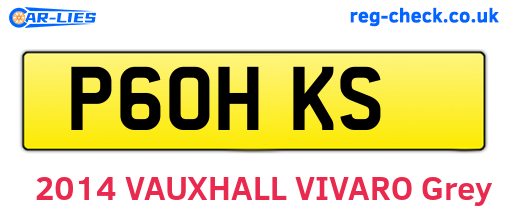 P60HKS are the vehicle registration plates.