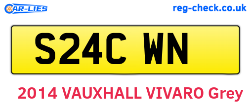 S24CWN are the vehicle registration plates.