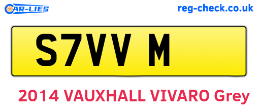 S7VVM are the vehicle registration plates.