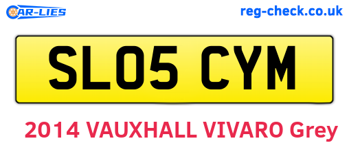 SL05CYM are the vehicle registration plates.