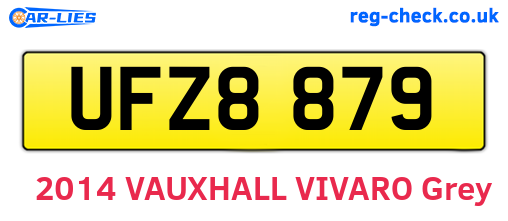 UFZ8879 are the vehicle registration plates.