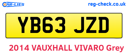 YB63JZD are the vehicle registration plates.
