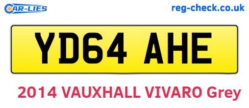 YD64AHE are the vehicle registration plates.