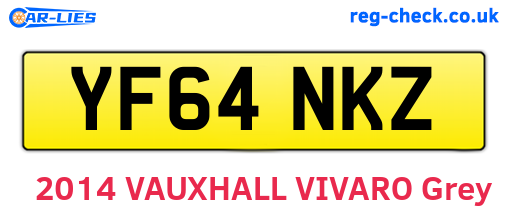 YF64NKZ are the vehicle registration plates.