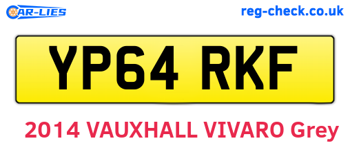 YP64RKF are the vehicle registration plates.