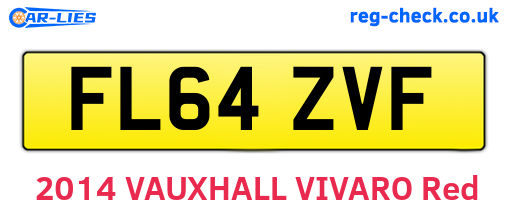 FL64ZVF are the vehicle registration plates.