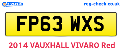 FP63WXS are the vehicle registration plates.