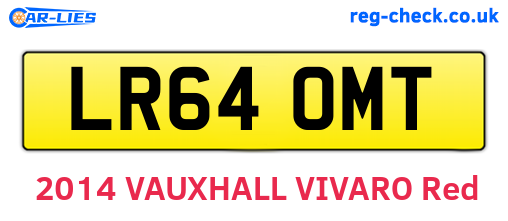 LR64OMT are the vehicle registration plates.
