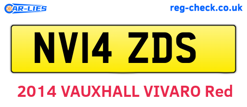 NV14ZDS are the vehicle registration plates.