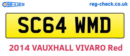 SC64WMD are the vehicle registration plates.