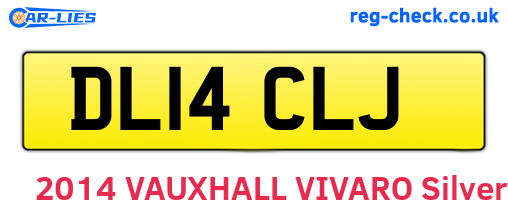 DL14CLJ are the vehicle registration plates.