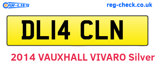 DL14CLN are the vehicle registration plates.
