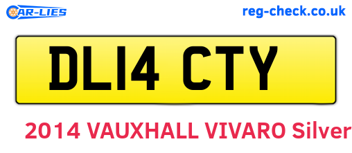 DL14CTY are the vehicle registration plates.