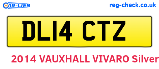DL14CTZ are the vehicle registration plates.