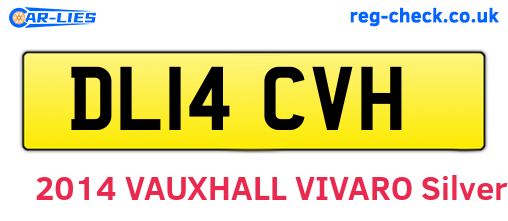DL14CVH are the vehicle registration plates.
