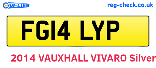 FG14LYP are the vehicle registration plates.