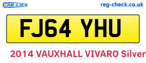 FJ64YHU are the vehicle registration plates.
