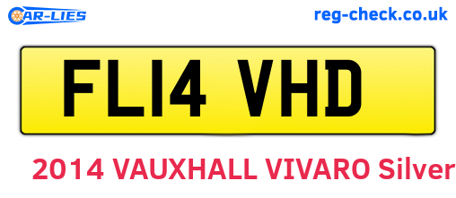 FL14VHD are the vehicle registration plates.