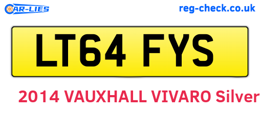 LT64FYS are the vehicle registration plates.