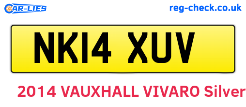 NK14XUV are the vehicle registration plates.