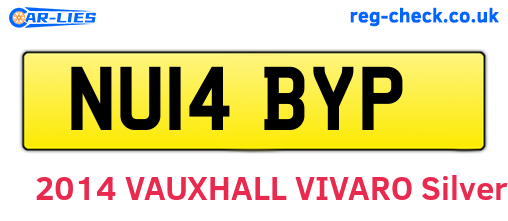 NU14BYP are the vehicle registration plates.