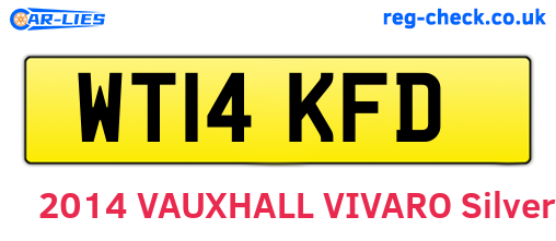 WT14KFD are the vehicle registration plates.