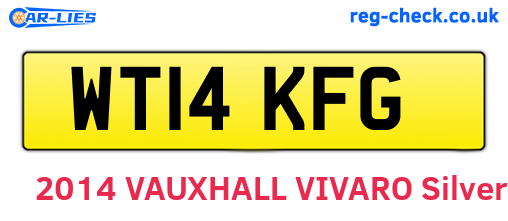 WT14KFG are the vehicle registration plates.