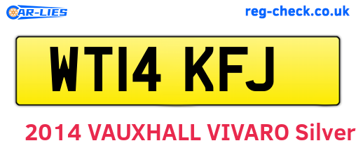 WT14KFJ are the vehicle registration plates.