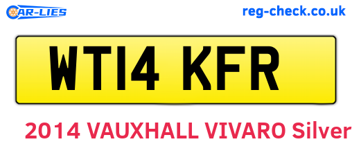 WT14KFR are the vehicle registration plates.
