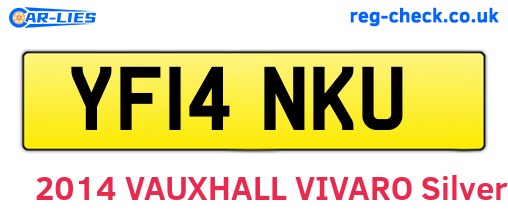 YF14NKU are the vehicle registration plates.