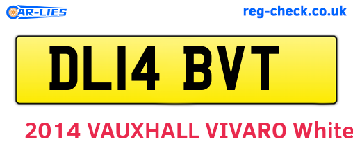 DL14BVT are the vehicle registration plates.