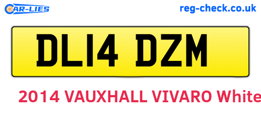 DL14DZM are the vehicle registration plates.