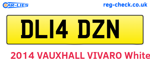 DL14DZN are the vehicle registration plates.