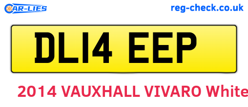 DL14EEP are the vehicle registration plates.