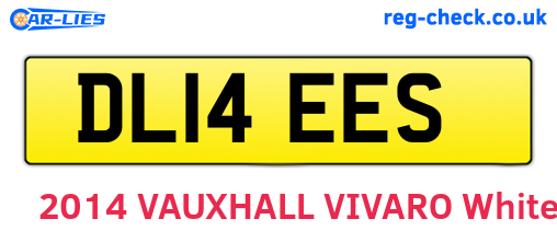 DL14EES are the vehicle registration plates.
