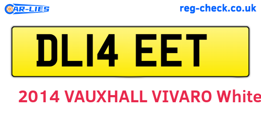 DL14EET are the vehicle registration plates.