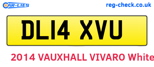 DL14XVU are the vehicle registration plates.