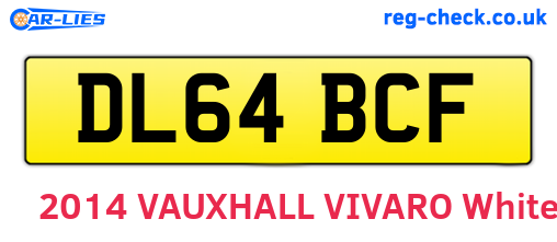 DL64BCF are the vehicle registration plates.