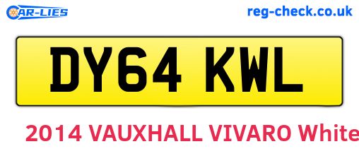 DY64KWL are the vehicle registration plates.