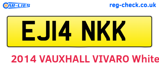 EJ14NKK are the vehicle registration plates.