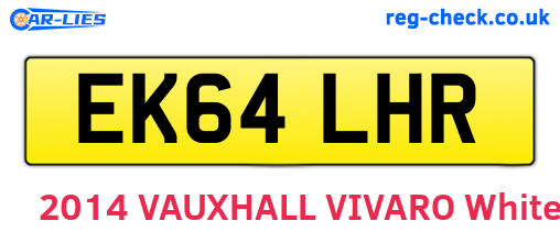 EK64LHR are the vehicle registration plates.
